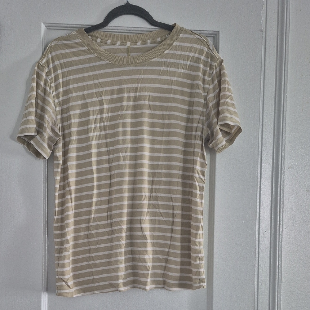 Lululemon All Yours Tee In Green Stripes